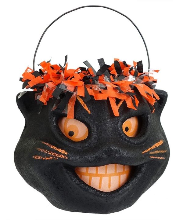 Festooned Black Cat Face Bucket From China Sale Online