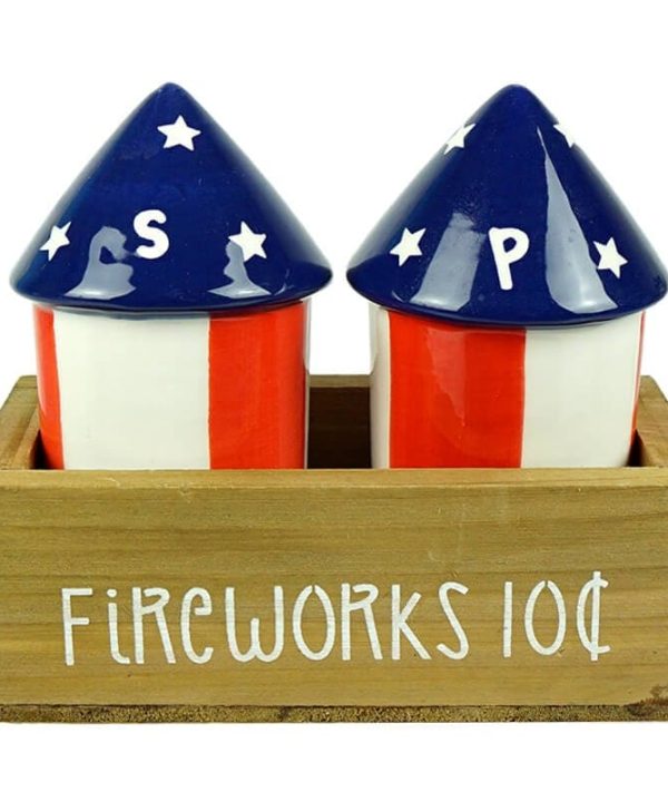 Fireworks With Crate Salt & Pepper Shakers Set/3 Tumblr Cheap Online