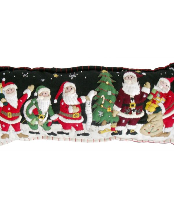 Five Santas Delivering Presents Pillow Cheap Best Place