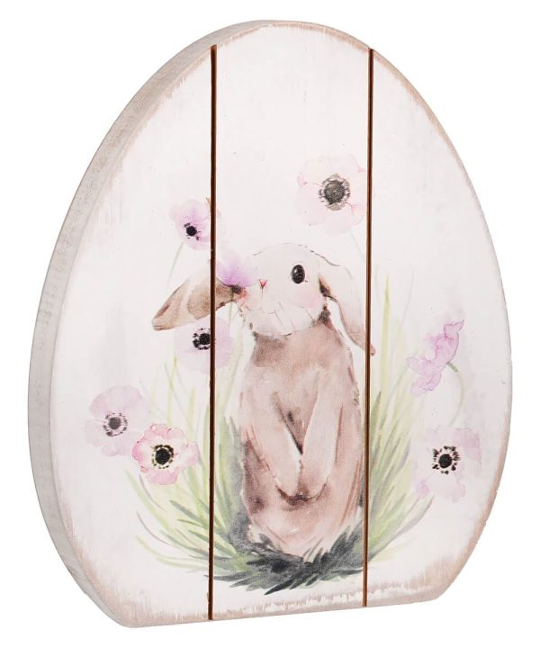 Floral Easter Bunny Egg Shaped Decor Visa Payment