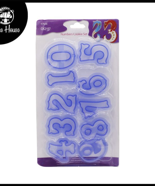 0 To 9 Number Fondant & Cookie Cutter Set large Brand New Unisex Sale Online
