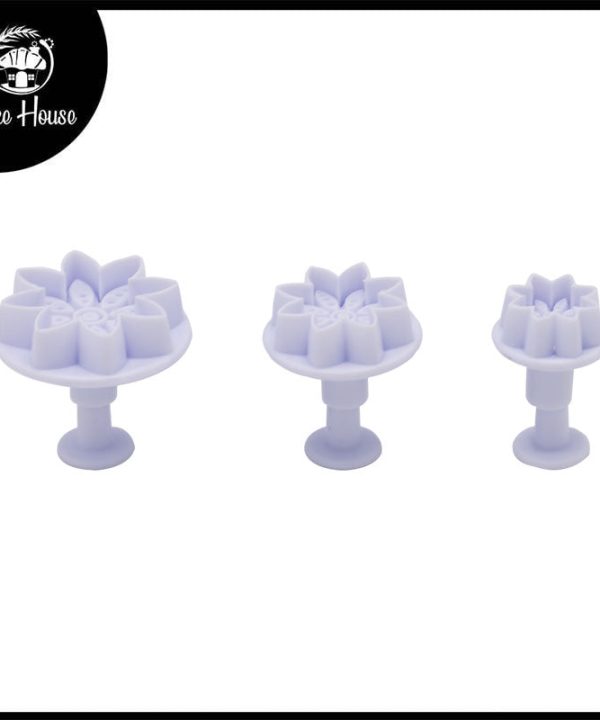 8 Petal Dotted Flower Plunger Cutter 3Pcs Set Cheap Sale Amazing Pice