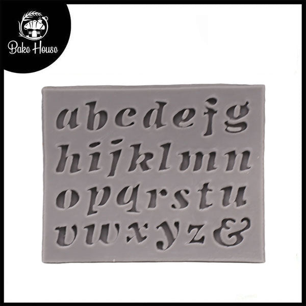 A to Z Mini Lowercase Alphabet Silicone Fondant Mold Cheap New Styles