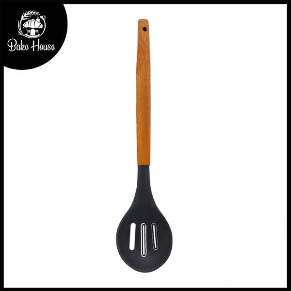 Benchwood Silicone Slotted Spoon With Wooden Handle Pay With Visa Sale Online
