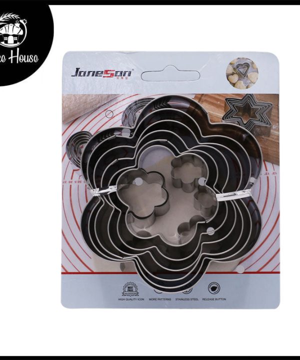 Blossom Flower Cookie Cutter Stainless Steel 6Pcs Set Cheap Sale With Paypal