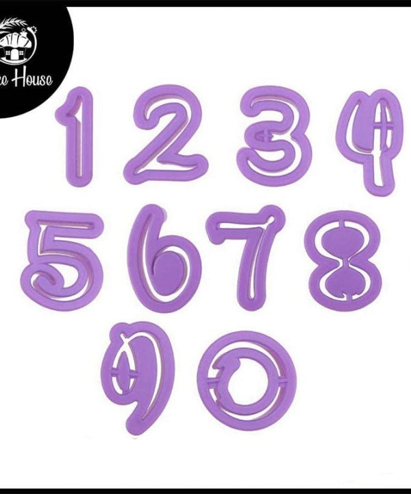 0 To 9 Disney Style Number Cutter Set Plastic Low Pice For Sale