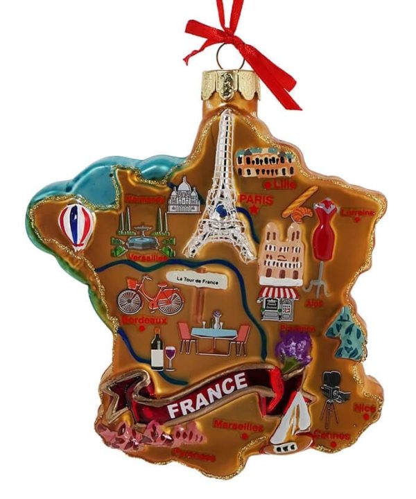 France International Country Map Ornament Outlet Best Pices