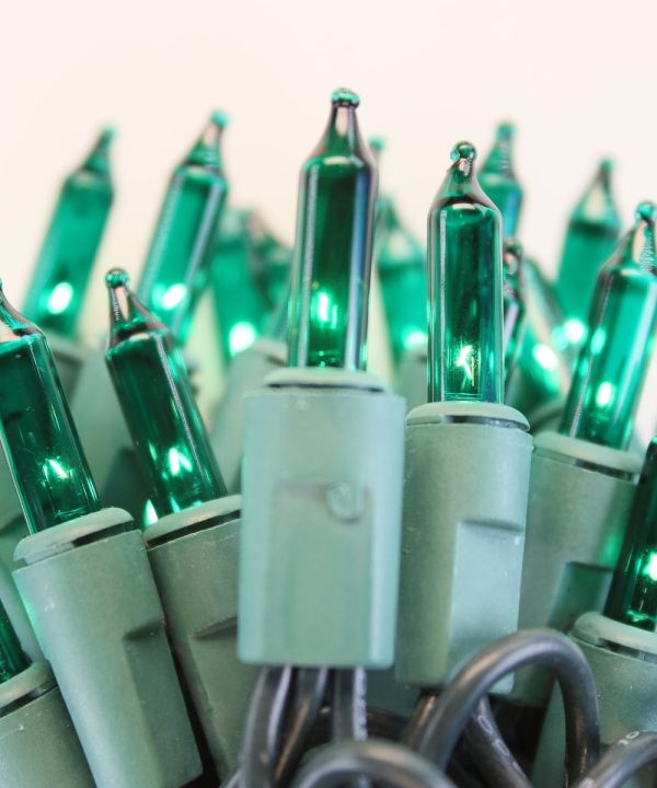 100-bulb Green Mini Lights, 2.5" Spacing, Green Wire Buy Cheap Very Cheap