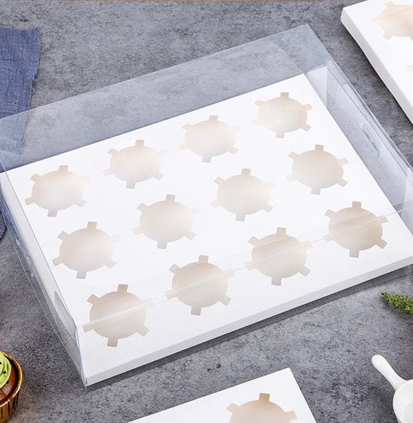 12 Holes Clear Cupcake Box Factory Outlet Cheap Pice