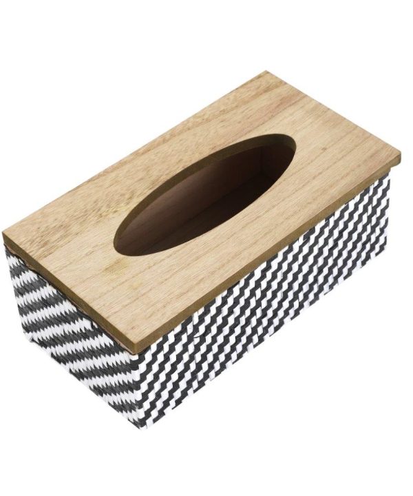 Premium Quality Rattan Design MDF Rectangular Tissue Box Napkin Holder 25*13*8 cm Quality Free Shipping
