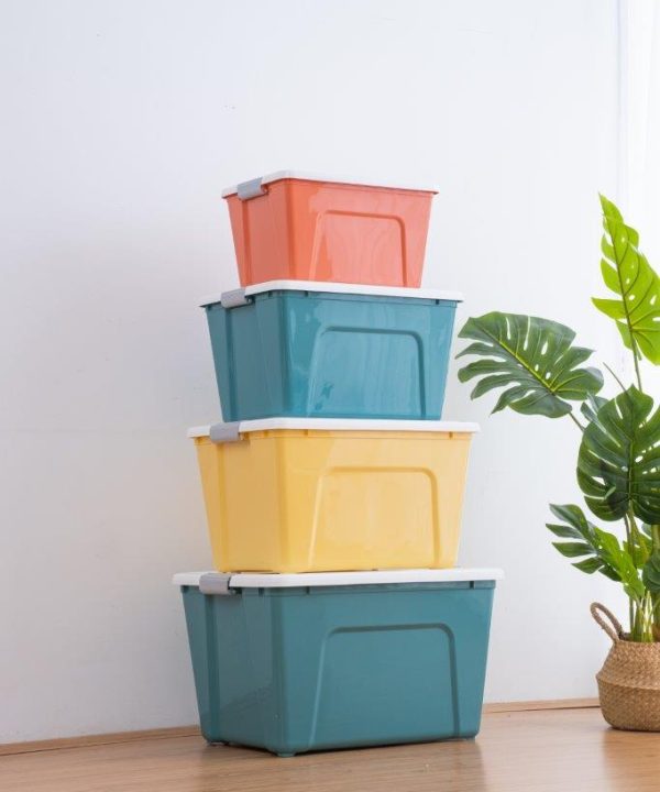 Multipurpose Plastic Storage Box with Lid Laundry Basket 24.5 cm Order Online