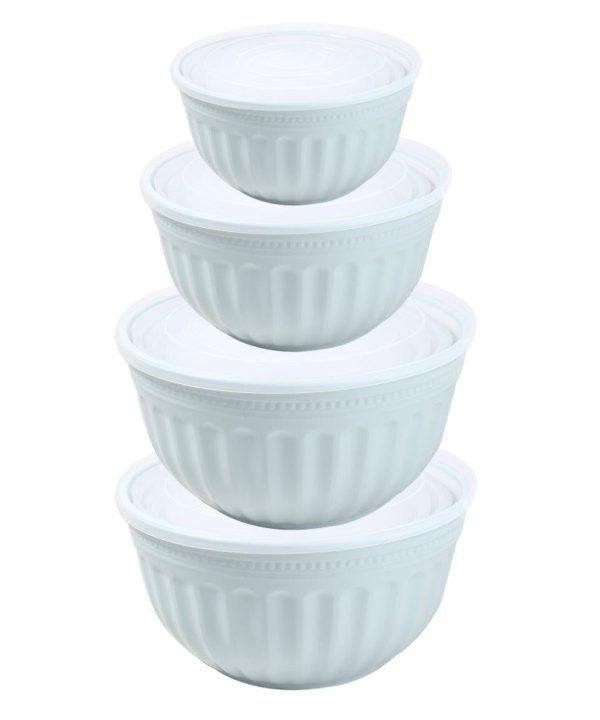 Plastic Multipurpose Airtight Mixing Bowls Salad Bowls Set of 4 Pcs Clearance Low Pice