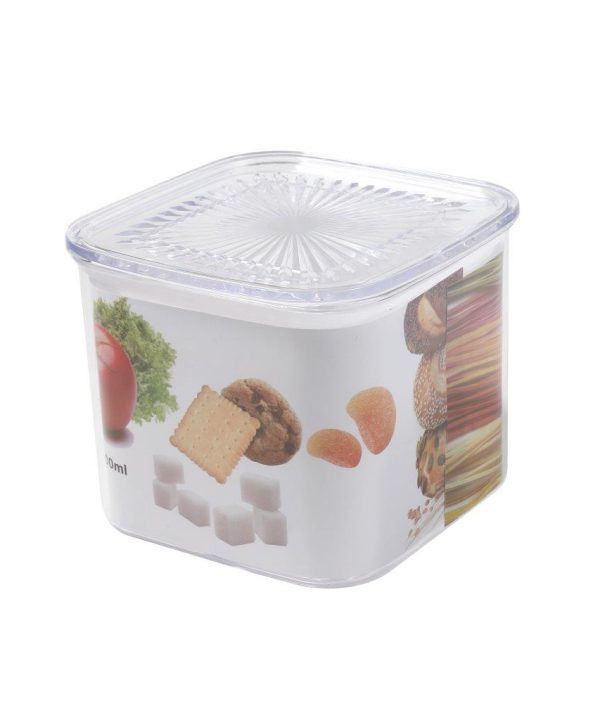 Multipurpose Plastic Airtight Food Container Fruits and Nuts Storage Box 13*13*11 cm 1 Litre Finishline Online