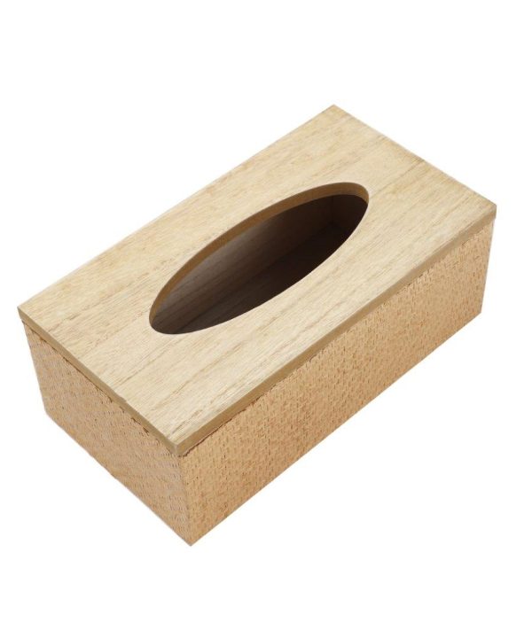 Premium Quality Rattan Design MDF Rectangular Tissue Box Napkin Holder 25*13*8 cm Geniue Stockist Cheap Pice