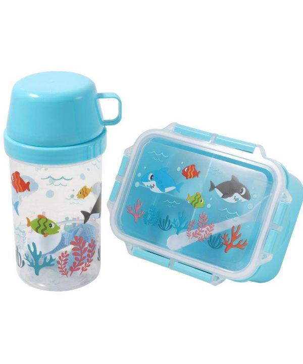 Plastic Reusable Airtight Kids Lunch Box and School Flask 20*14*6.5/17 cm Outlet Footaction