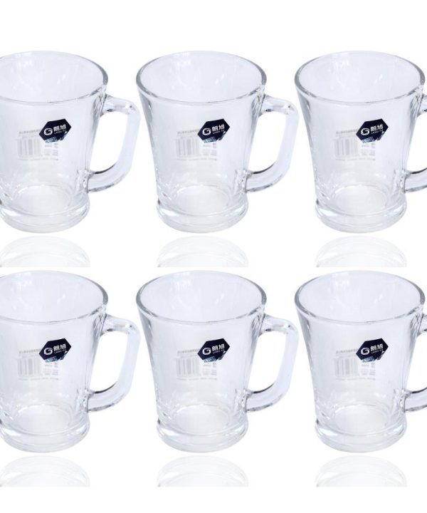 Premium Lead Free Glass Tea Cup Set of 6 pcs 225 ml Discount 2025 New
