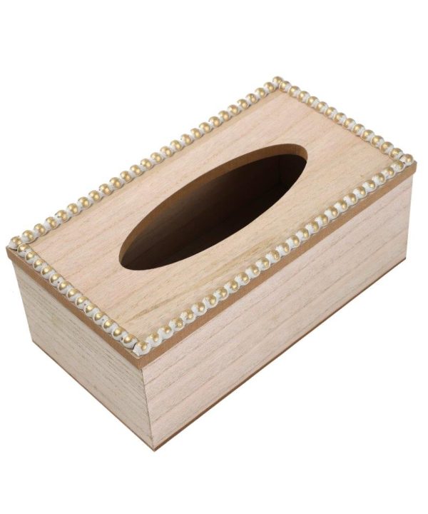 Premium Quality Rattan Design MDF Rectangular Tissue Box Napkin Holder 25*13*8 cm Perfect Cheap Online