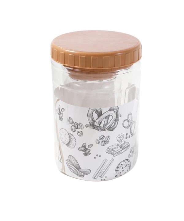 Multipurpose Plastic Airtight Food Container Fruits and Nuts Storage Jar Set of 3 pcs 12*19/9.5*17/7.5*14 cm Latest Sale Online