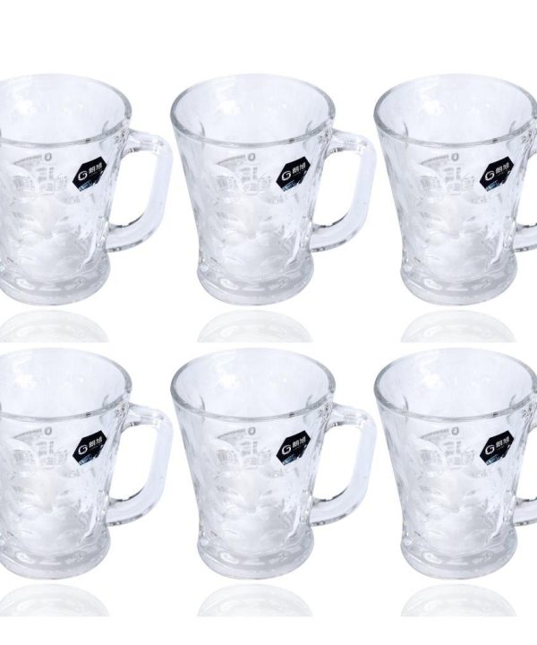 Premium Lead Free Glass Tea Cup Set of 6 pcs 225 ml Discount Codes Really Cheap