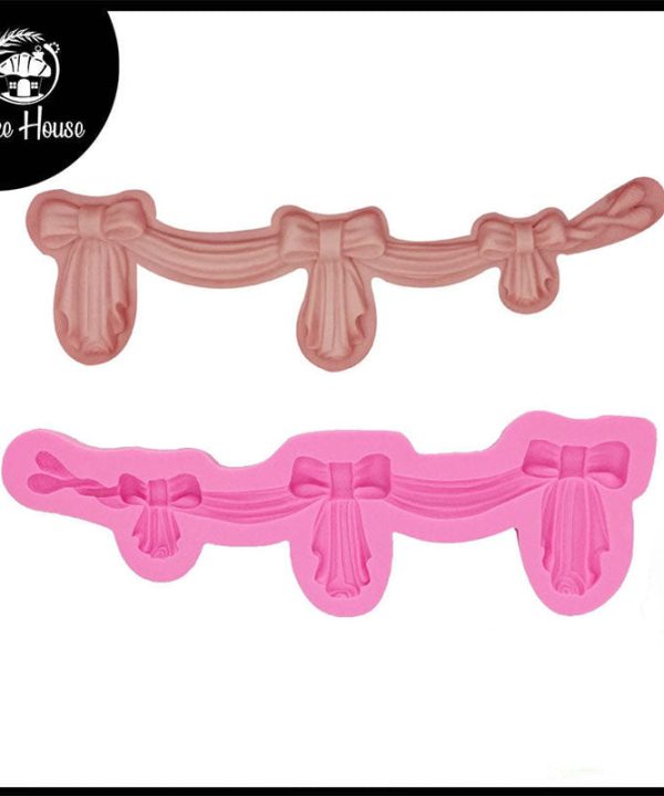Big Bow Silicone Fondant & Chocolate Mold 3 Cavity Huge Surprise