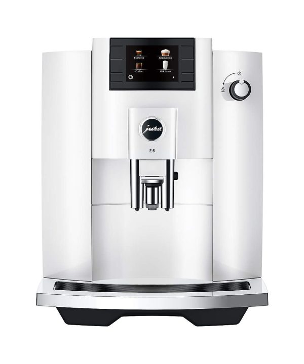 JURA ® E6 Piano White Espresso Machine 496859 Discount Authentic Online