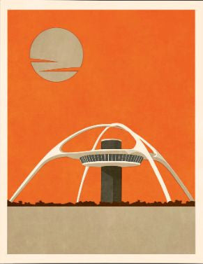 Los Angeles Airport Art Print Free Shipping Manchester