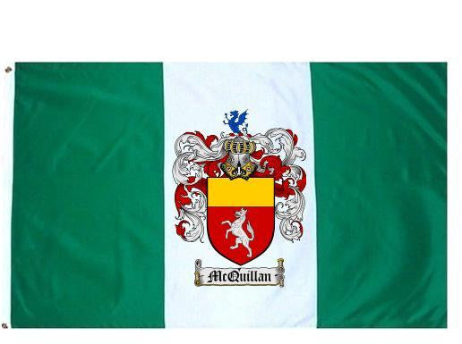 Mcquillan Coat of Arms Flag / Family Crest Flag Geniue Stockist Cheap Pice