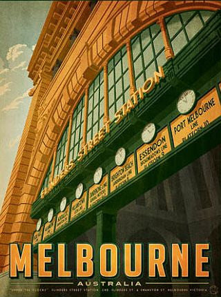Flinders Street Station Art Print Clearance Store Cheap Online
