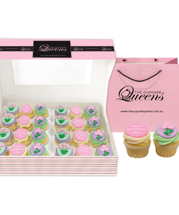 Mother's Day Mini Giftbox Cupcakes 2025 Unisex Online