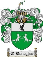 O'Donoghue Family Crest / Coat of Arms JPG or PDF Image Download Free Shipping Original