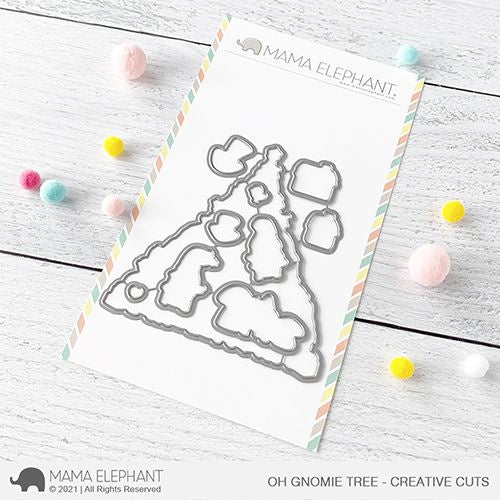 Mama Elephant OH GNOMIE TREE - CREATIVE CUTS Low Pice Fee Shipping For Sale