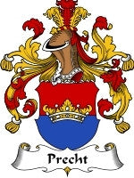 Precht Family Crest / Coat of Arms JPG or PDF Image Download Sale Online Shop