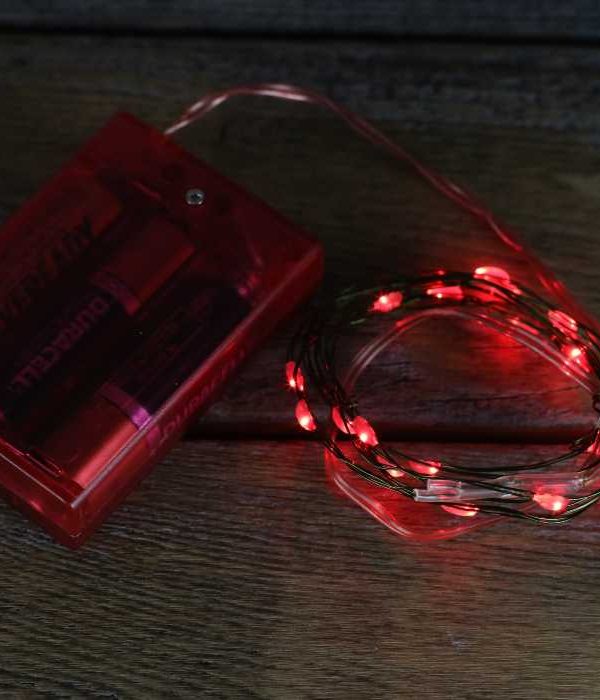 Red Fairy LED Battery Lights (3 AA, not included) Discount For Nice