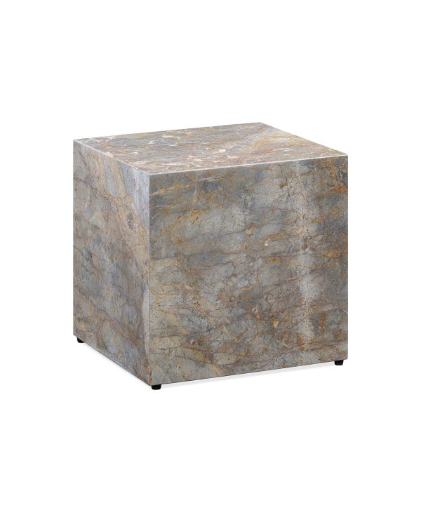 Stage Marble Side Table Low - Earth Marble For Sale Online