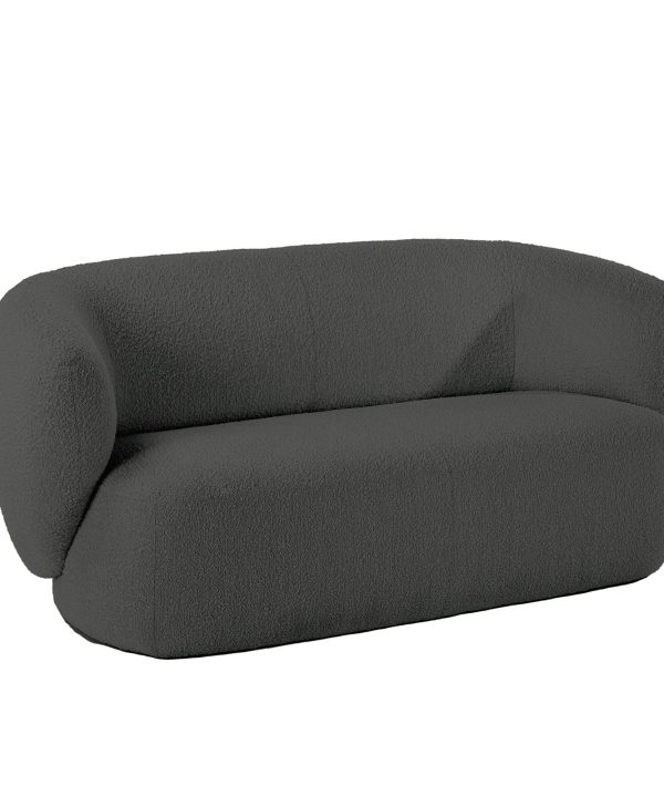 Swell 2 Seater Sofa - Maya Charcoal Boucle Sale Comfortable