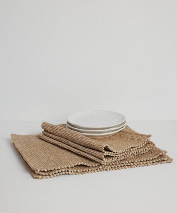 Malu Jute Placemat Set x 8 - Natural Discount 2025 Newest