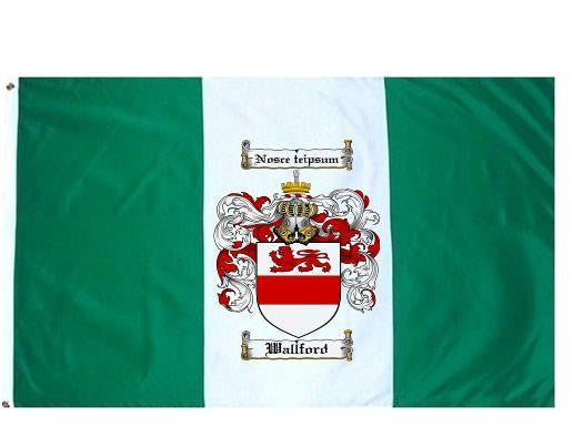 Wallford Coat of Arms Flag / Family Crest Flag Under 70 Dollars
