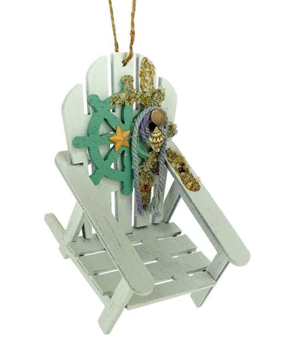 White Beachy Chair Ornament Find Great Online