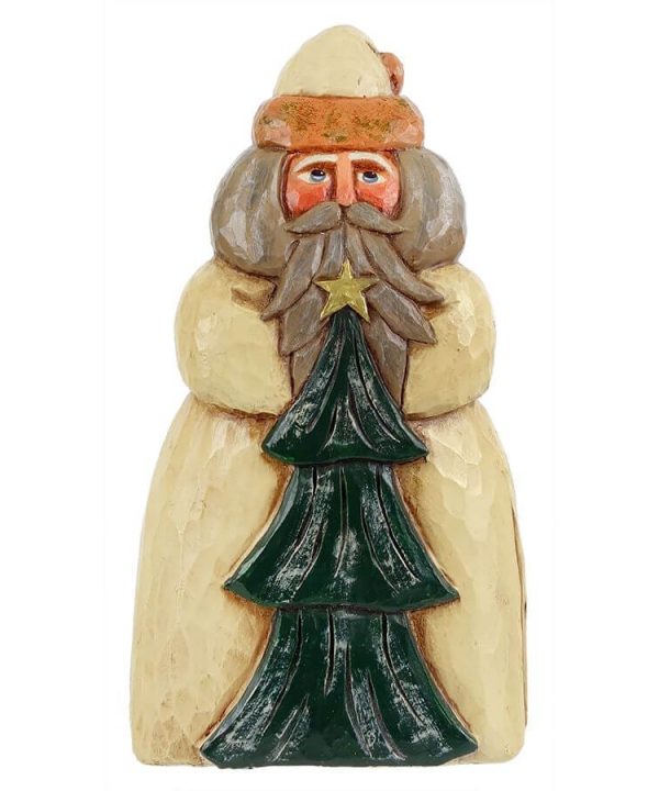 White Chubby Santa With Tree - White Free Shipping Eastbay