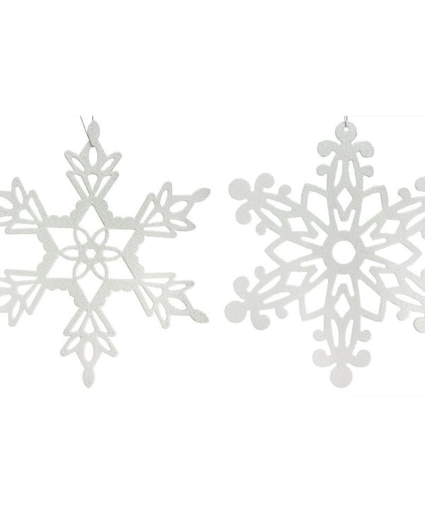 White Hanging Snowflakes Set/2 Pay With Paypal Cheap Online