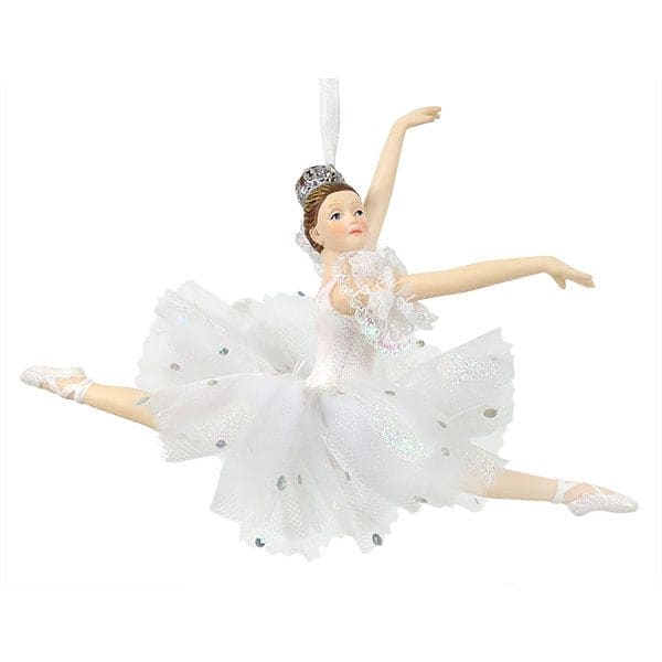 White Leaping Ballerina Ornament Cheap Pice Store