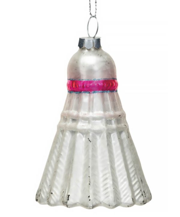 White & Pink Badminton Ornament Clearance Wide Range Of