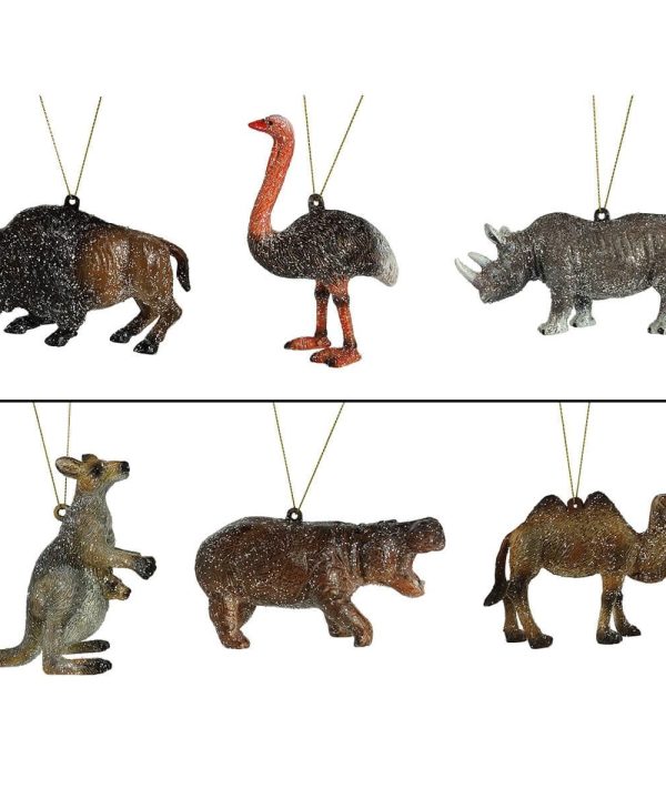 Wild Animal Ornaments Set/6 Cheap Wide Range Of
