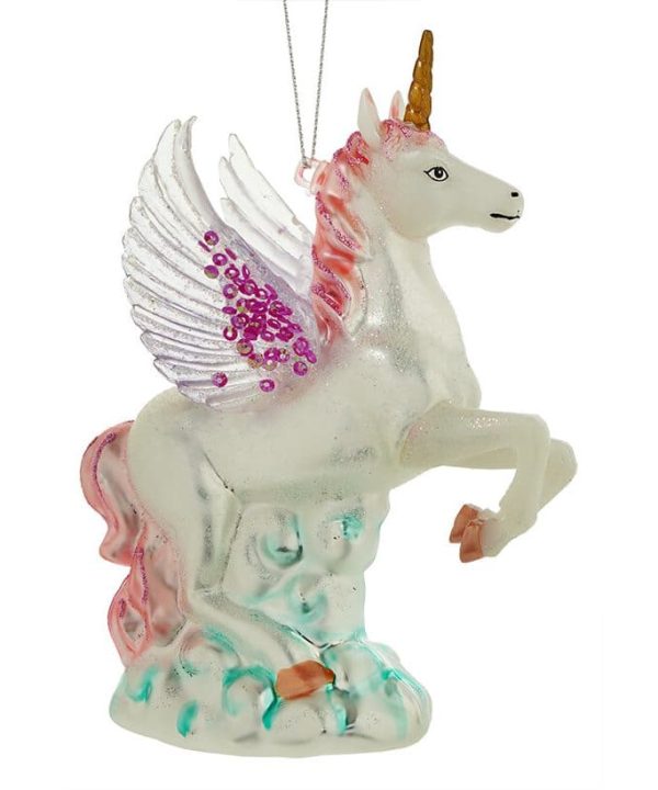 Winged Pink Unicorn Ornament Comfortable