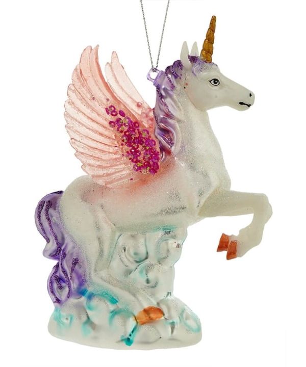 Winged Purple Unicorn Ornament Sale 100% Guaranteed