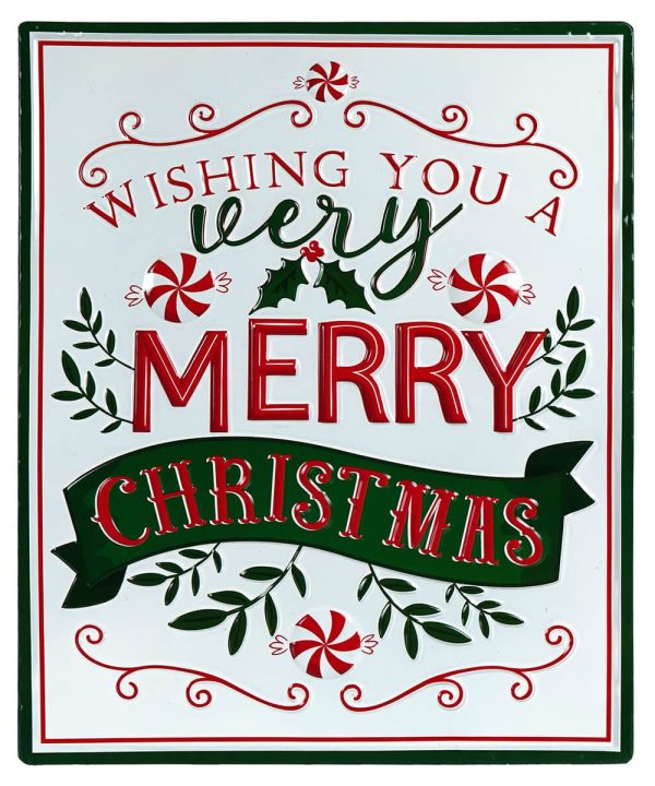 Wishing You A Very Merry Christmas Wall Art Sale Hot Sale
