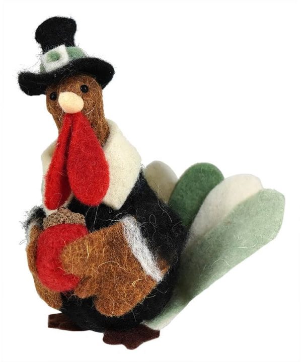 Wool Felt Sitting Turkey Clearance Newest