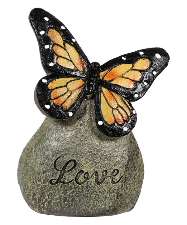 Yellow Butterfly On "Love" Stone Cheap Sale Release Dates