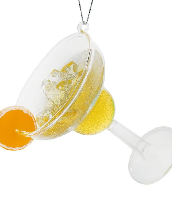 Yellow Glass Margarita Cocktail Ornament For Nice Cheap Price