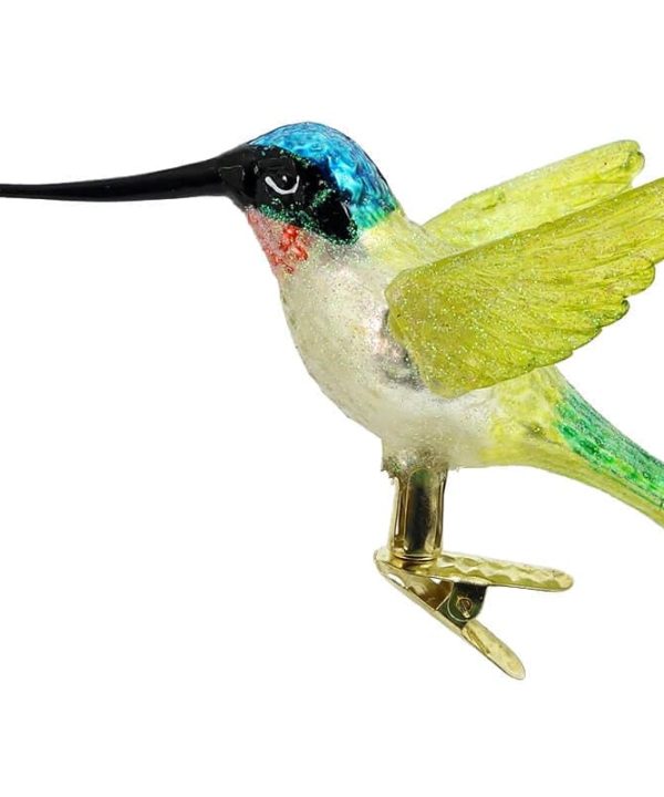 Yellow Winged Hummingbird - Clip On Ornament Clearance Pices